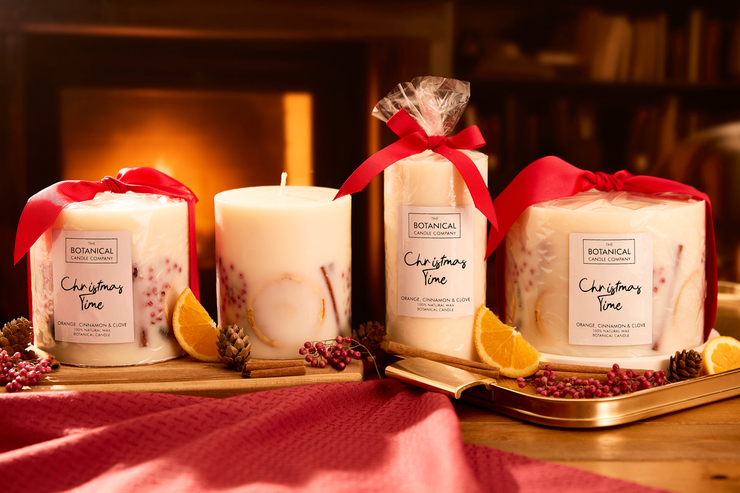 Christmas Time Grand Luxury Botanical Candle - Orange, Cinnamon and Clove