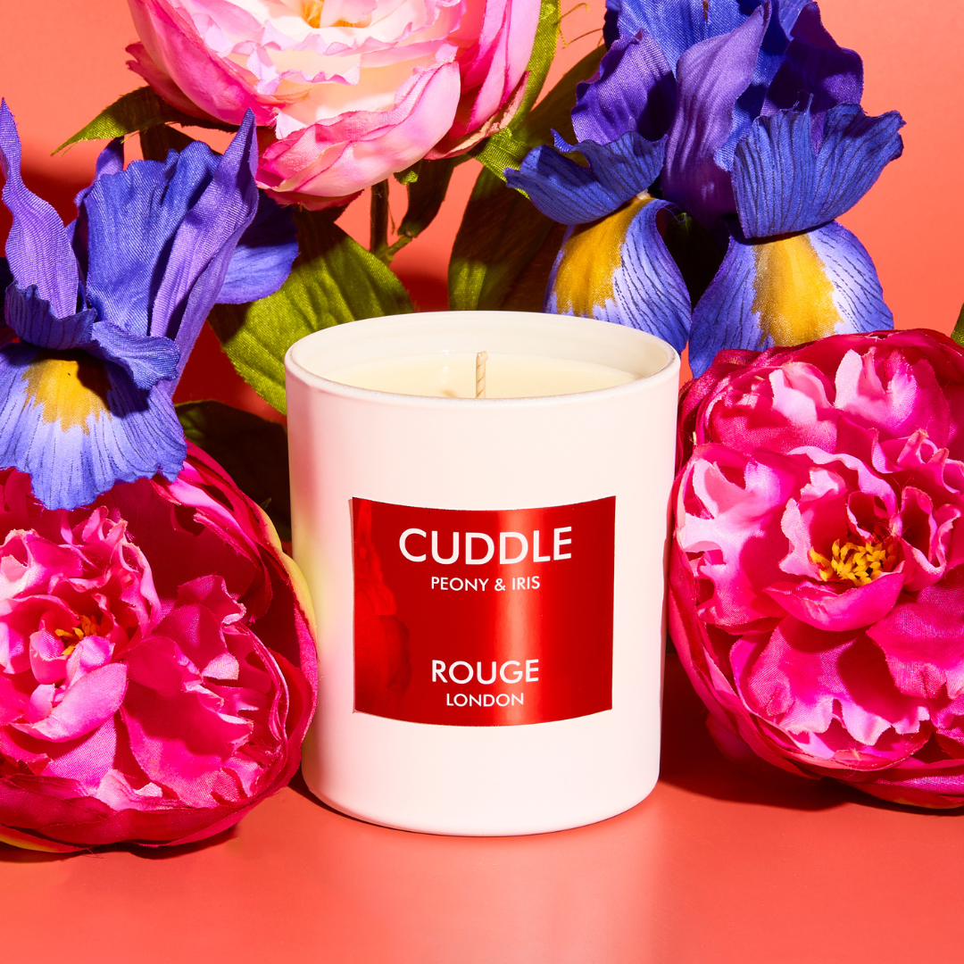 Cuddle - Peony & Iris Luxury Scented Candle - By Rouge London