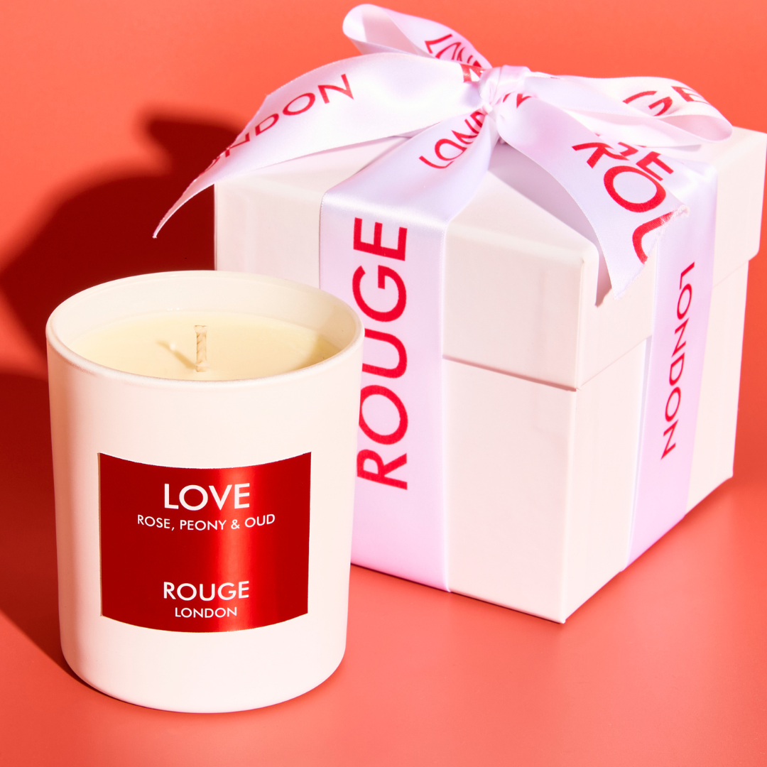 Love - Rose, Peony & Oud Luxury Scented Candle - By Rouge London