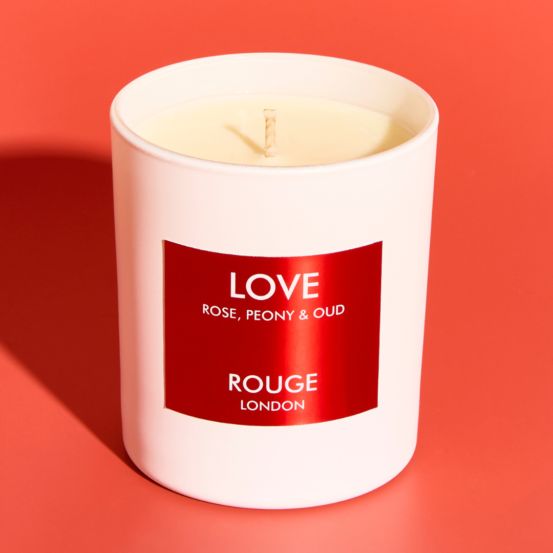 Love - Rose, Peony & Oud Luxury Scented Candle - By Rouge London