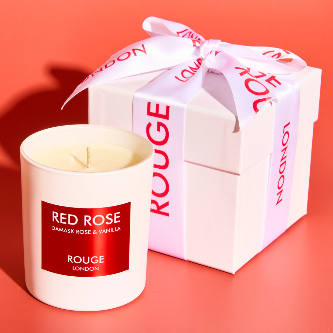 Red Rose - Damask Rose & Vanilla Luxury Scented Candle - By Rouge London