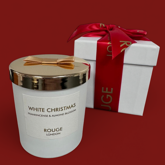 White Christmas - Frankincense & Almond Blossom Luxury Scented Candle