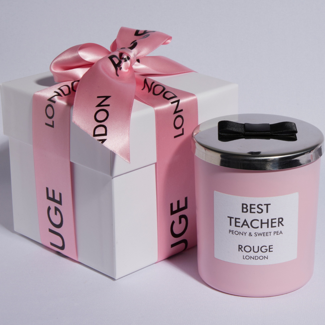 Best Teacher - Peony & Sweet Pea Luxury Scented Candle - By Rouge London