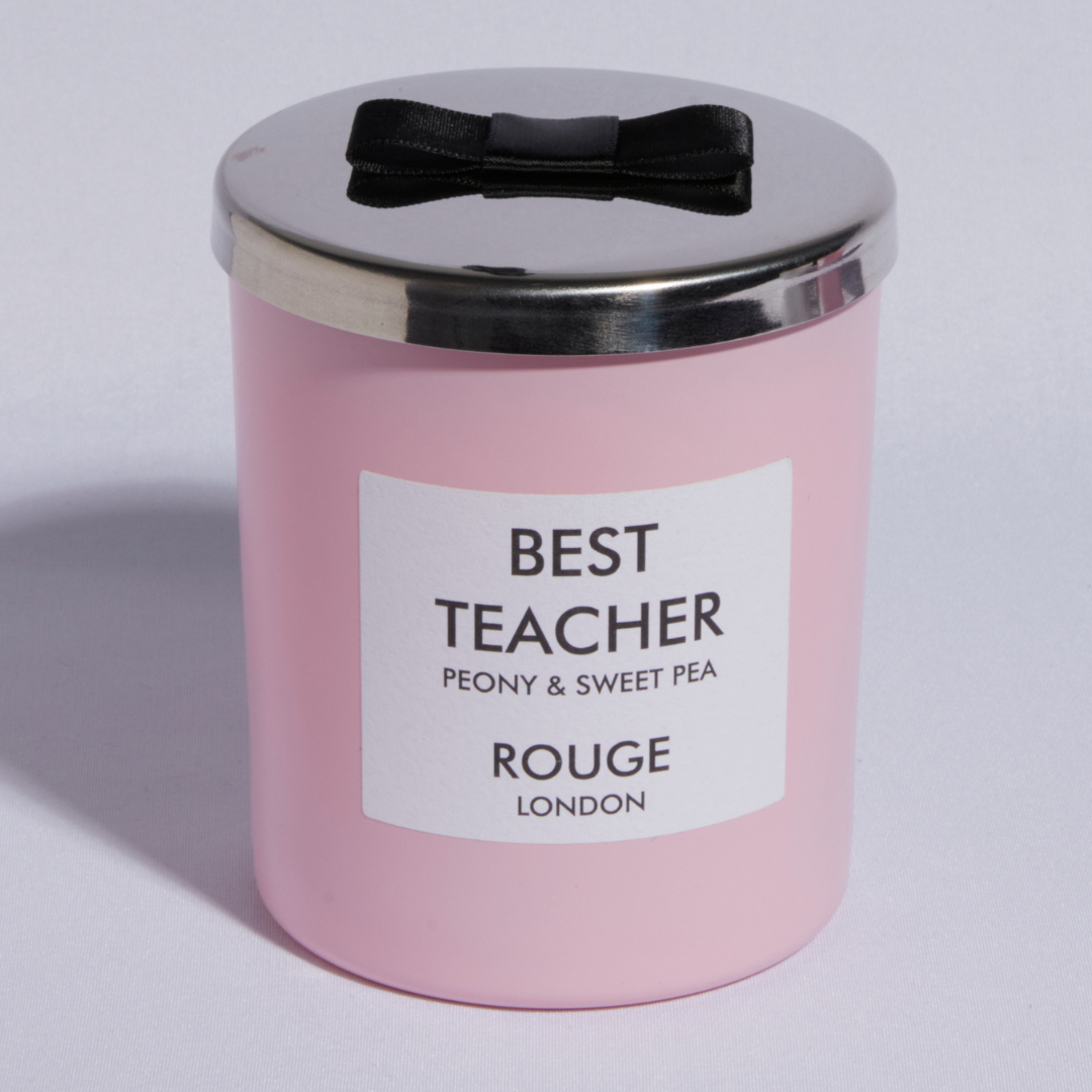 Best Teacher - Peony & Sweet Pea Luxury Scented Candle - By Rouge London