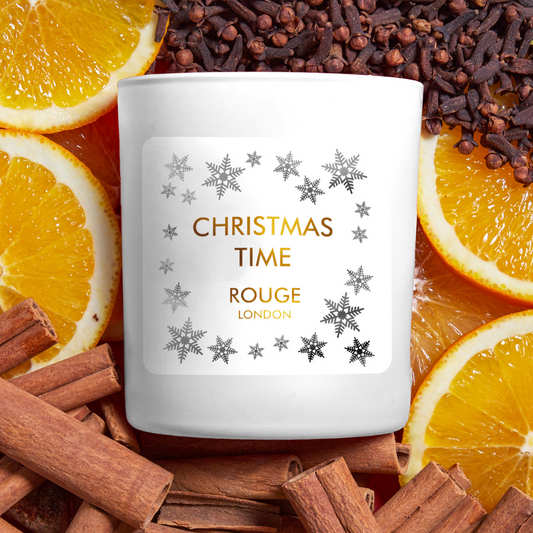 Rouge London Christmas Time candle orange, cinnamon and clove