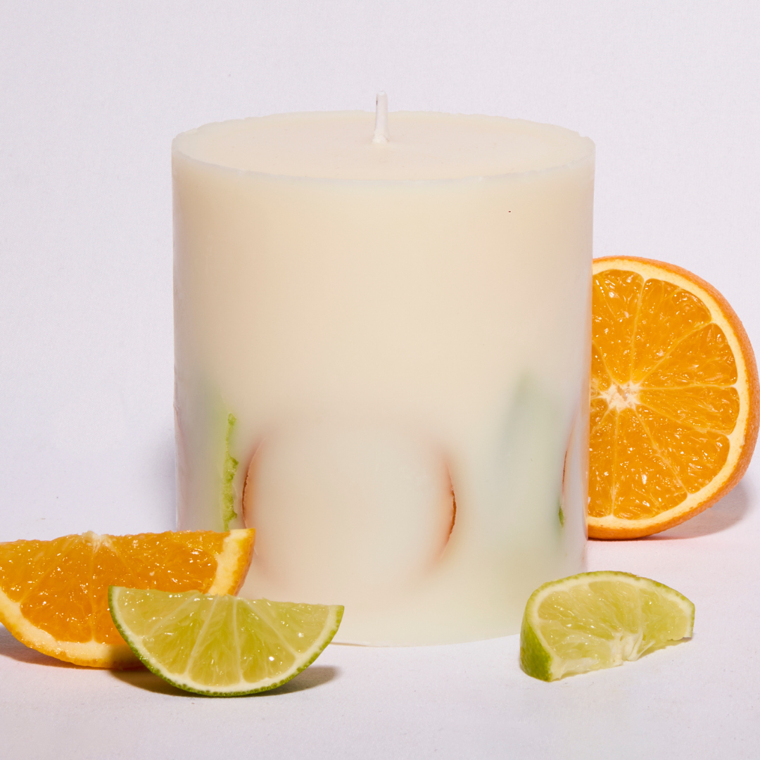 Lime & Mandarin Single Wick Botanical Candle
