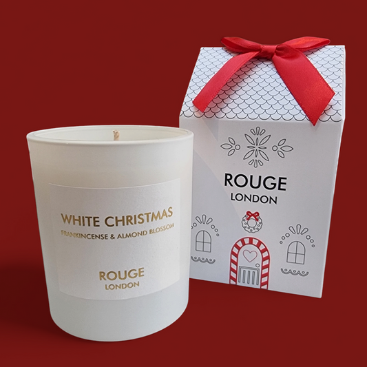 White Christmas - Frankincense & Almond Blossom Luxury Scented House Candle