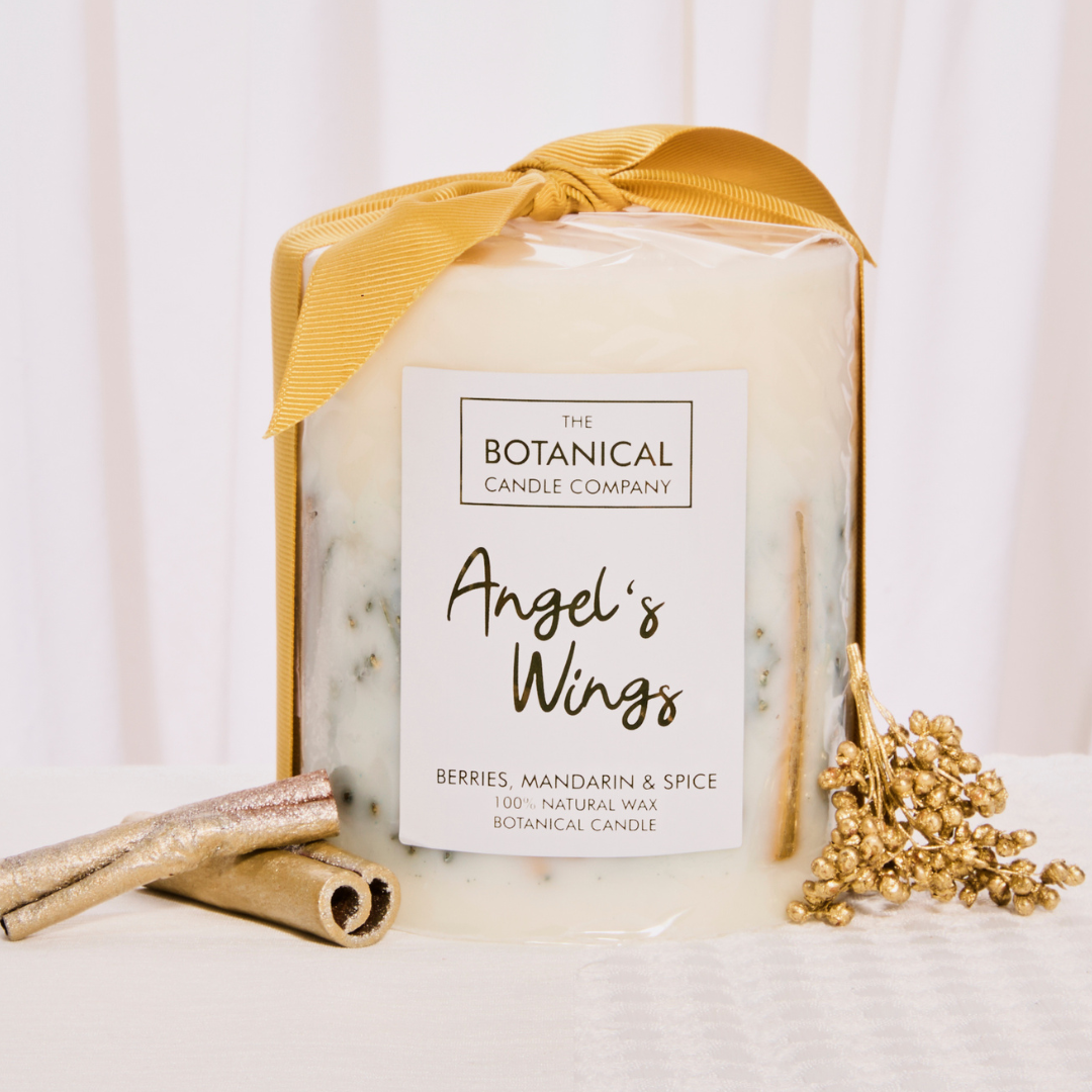 Angel's Wings TESTER Medium Luxury Botanical Candle - Berries, Mandarin & Spice