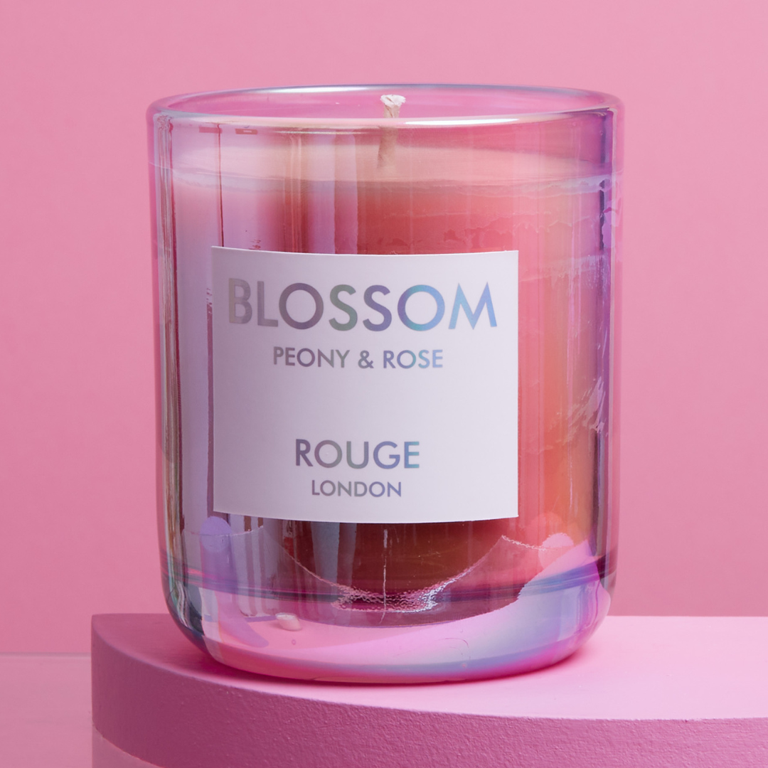 Blossom TESTER - Peony & Rose Luxury Scented Candle - By Rouge London