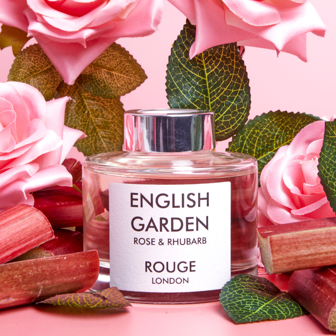 English Garden TESTER - Rose & Rhubarb Luxury Scented Reed Diffuser - By Rouge London
