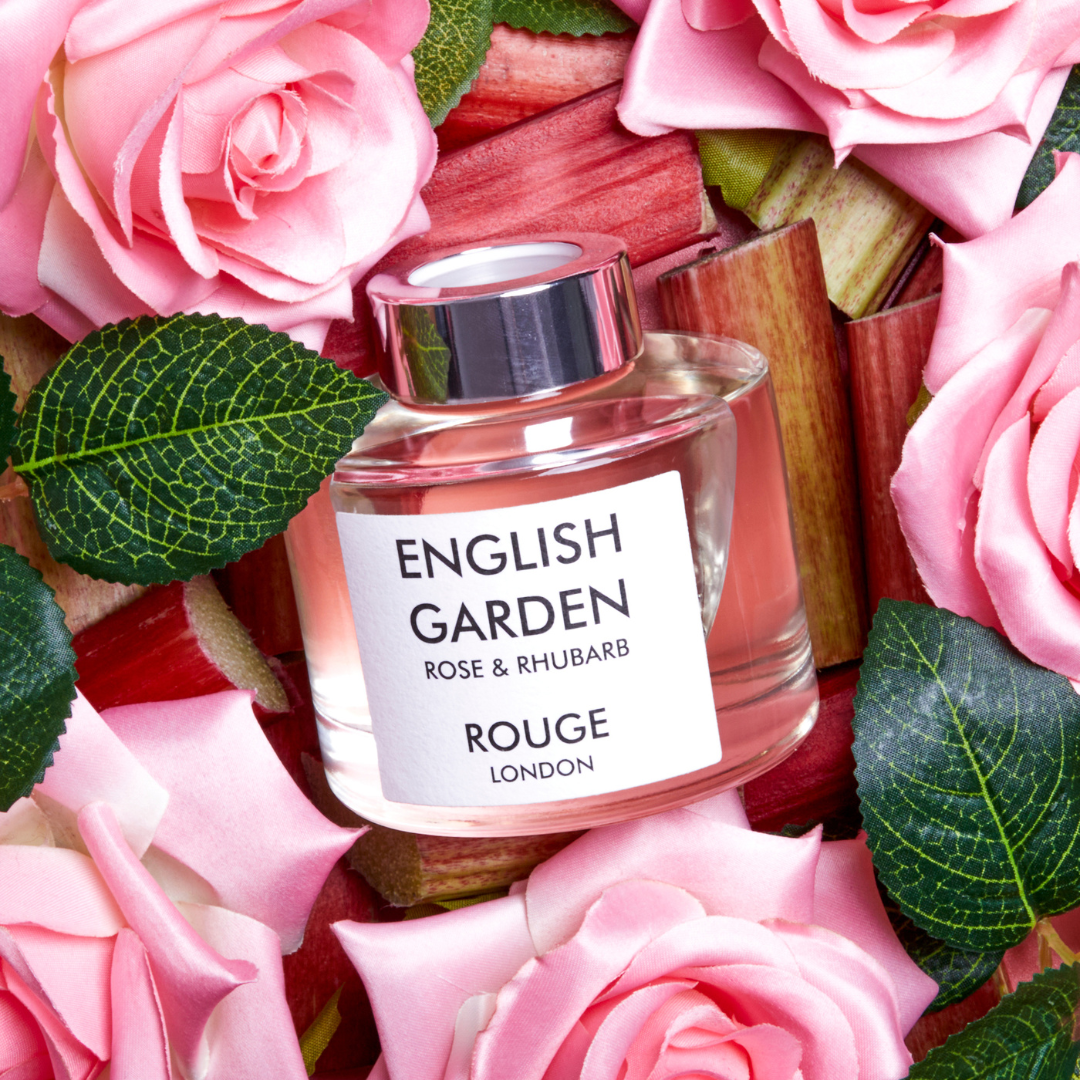 English Garden - Rose & Rhubarb Luxury Scented Reed Diffuser - By Rouge London