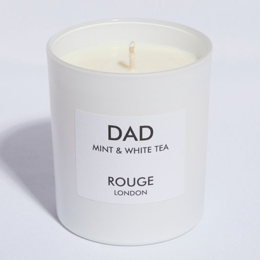Dad TESTER - Mint White Tea Scented Candle - by Rouge London