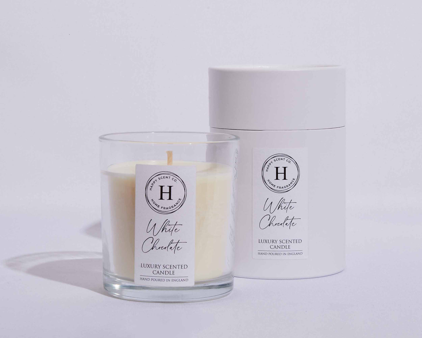 White Chocolate Luxury Scented Candle - By Happy Scent Co