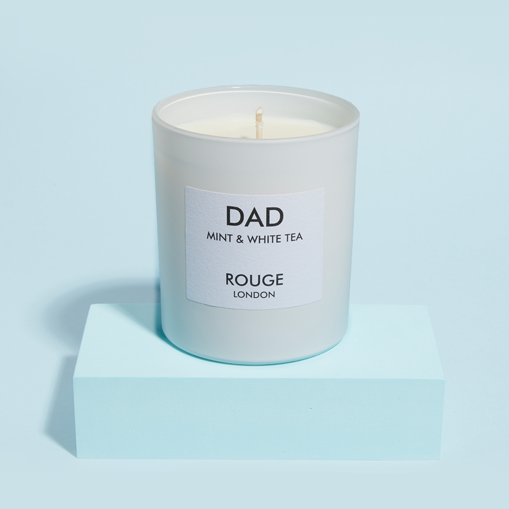 Dad TESTER - Mint White Tea Scented Candle - by Rouge London
