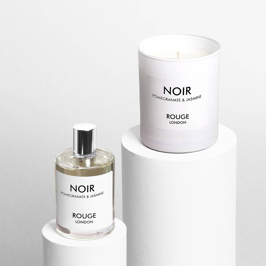 Noir - Pomegranate & Jasmine Luxury Candle & Spray Gift Collection - By Rouge London