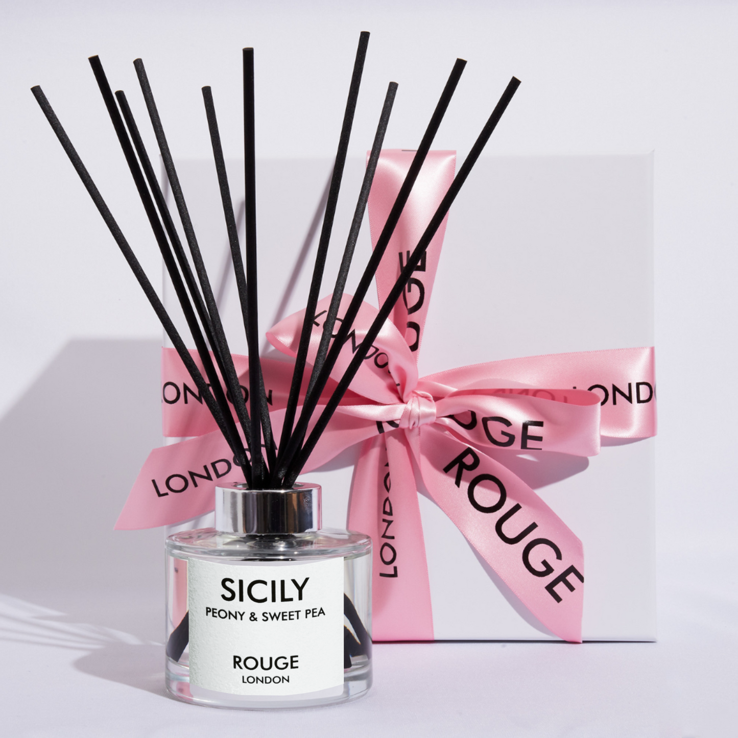 Sicily - Peony & Sweet Pea Luxury Scented Reed Diffuser - By Rouge London