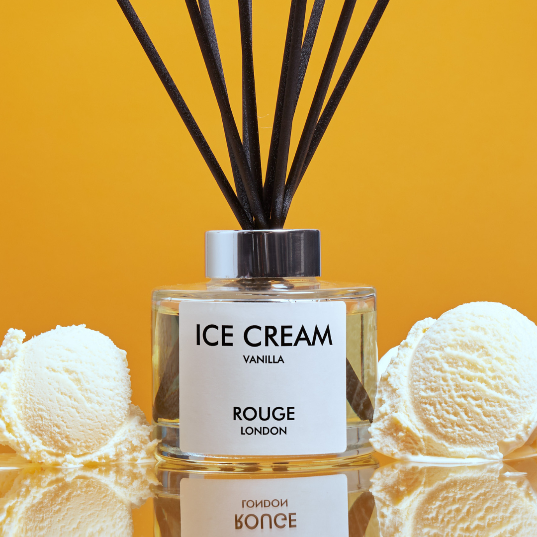 Ice Cream - Vanilla Luxury Scented Reed Diffuser - By Rouge London