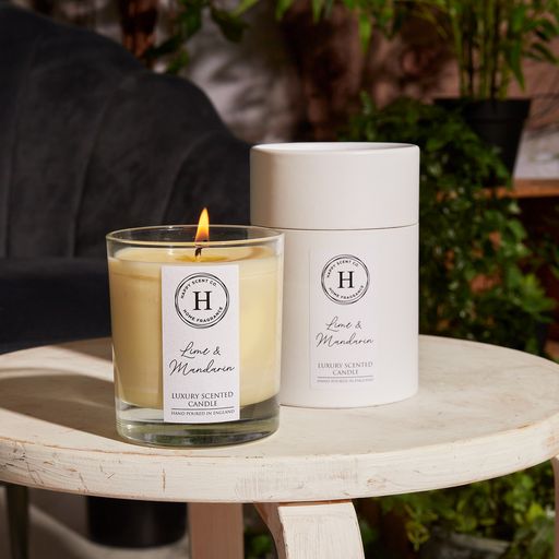 Happy Scent Co Lime & Mandarin Luxury Scented Candle