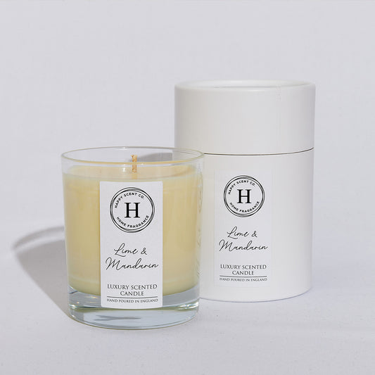 Happy Scent Co Lime Mandarin Candle